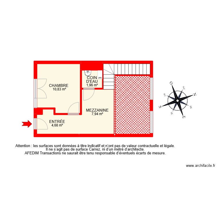 BI25427 -. Plan de 13 pièces et 82 m2