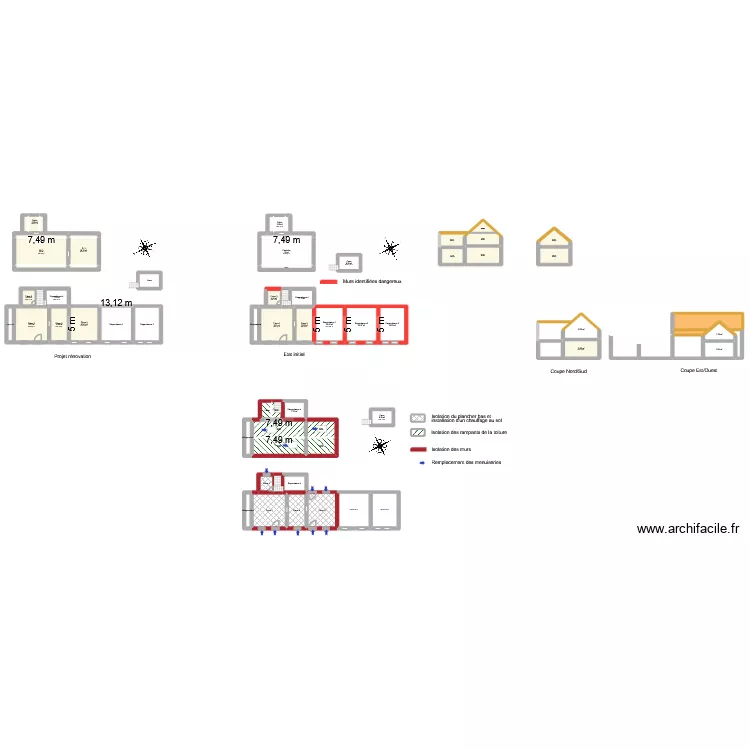 Taoulacht. Plan de 72 et 729 m² Taoulacht. Plan de 72 et 729 m²
