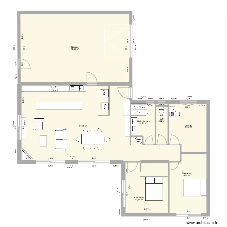 maison. Plan de 8 et 154 m² maison. Plan de 8 et 154 m²