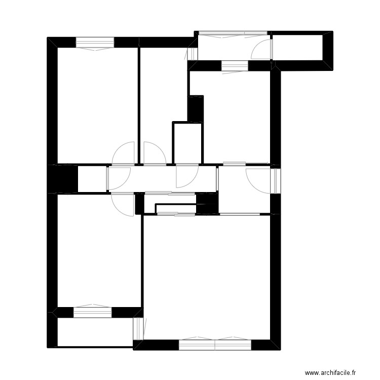 eden a2. Plan de 12 pièces et 52 m2