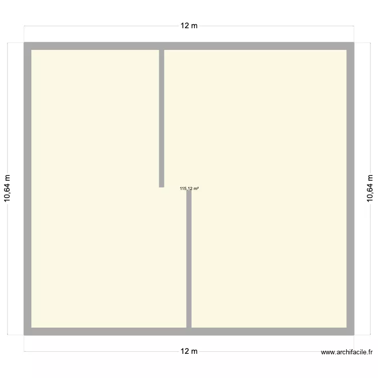 110. Plan de 1  et 115 m²