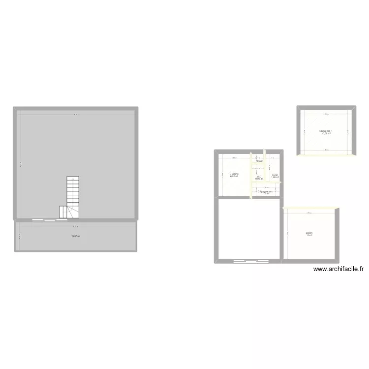 Maison cerisiers v2. Plan de 9 et 109 m² Maison cerisiers v2. Plan de 9 et 109 m²
