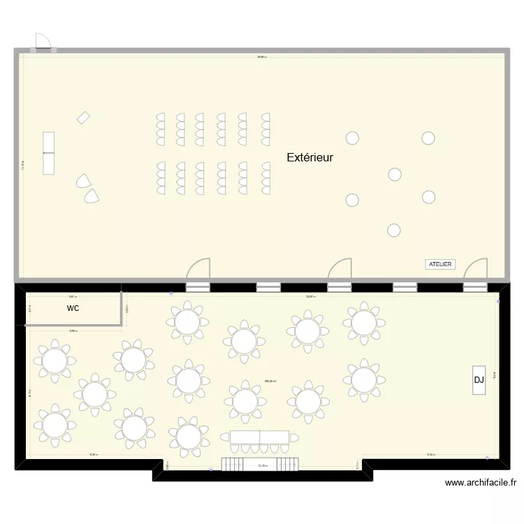 MARIAGE CLARA ET MAXIME. Plan de 3 Pièces et 708 m² MARIAGE CLARA ET MAXIME. Plan de 3 Pièces et 708 m²