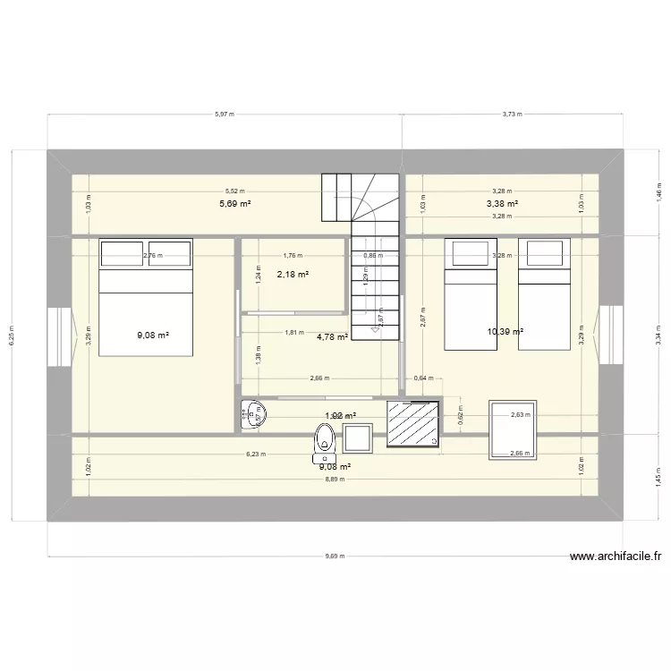 MAISON JULIA ETAGE 2. Plan de 