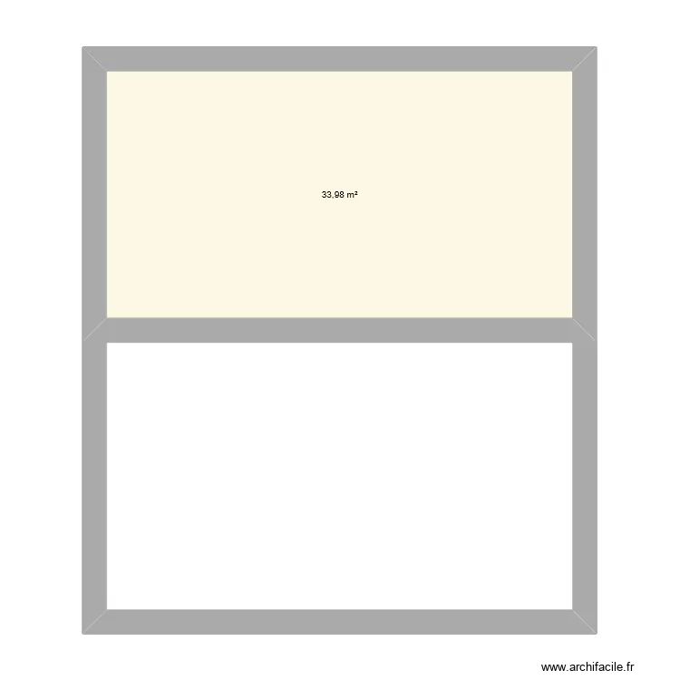 La Paret V1. Plan de 1  et 34 m²