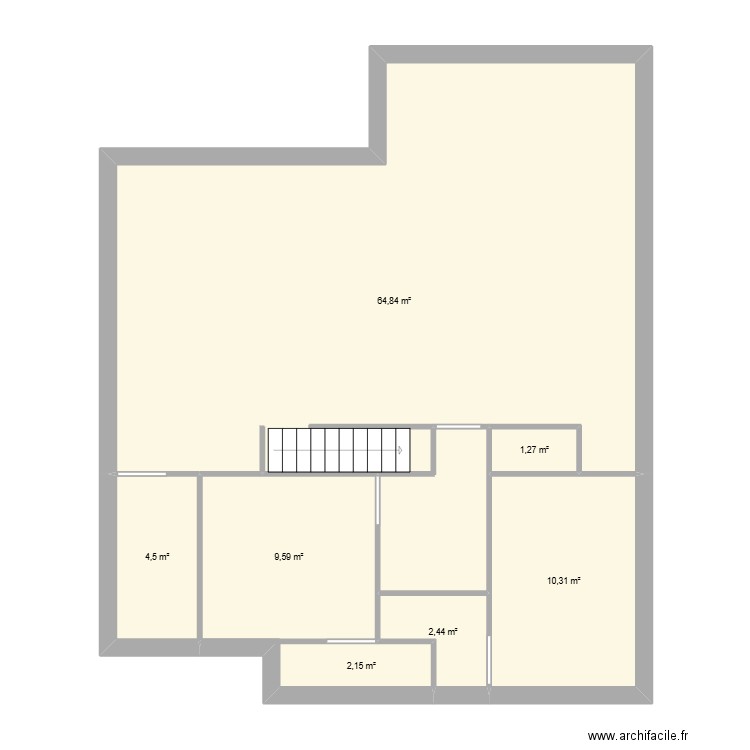 dinard. Plan de 7 pièces et 95 m2