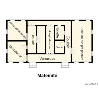 Vue en plan Maternité CS BOPA