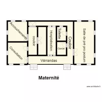 Vue en plan Maternit&eacute; CS BOPA