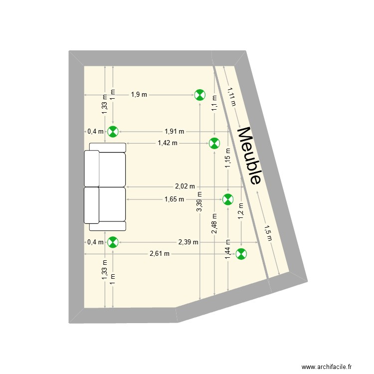 chambre beckrich. Plan de 0 pièce et 0 m2