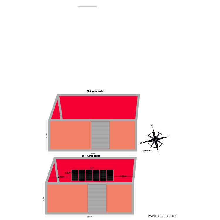 buta. Plan de 6 pièces et 202 m2