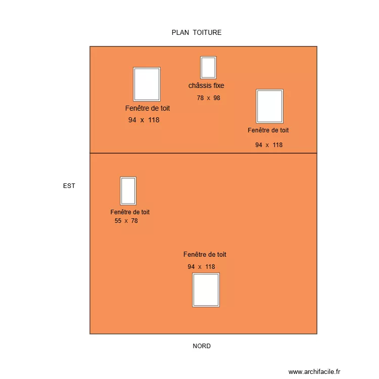 plan toiture. Plan de plan toiture. Plan de