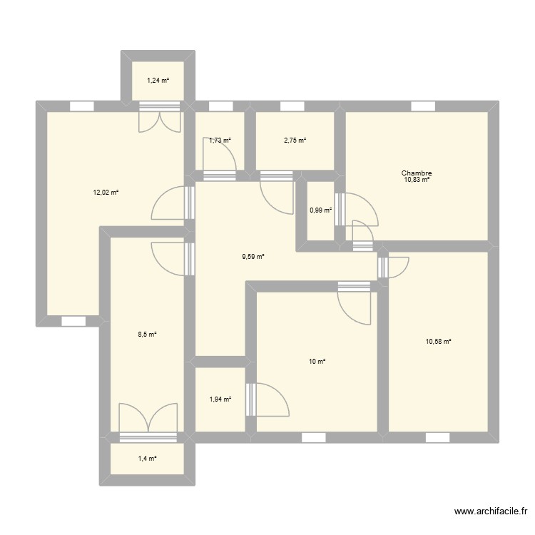 Bergerac. Plan de 0 pièce et 0 m2