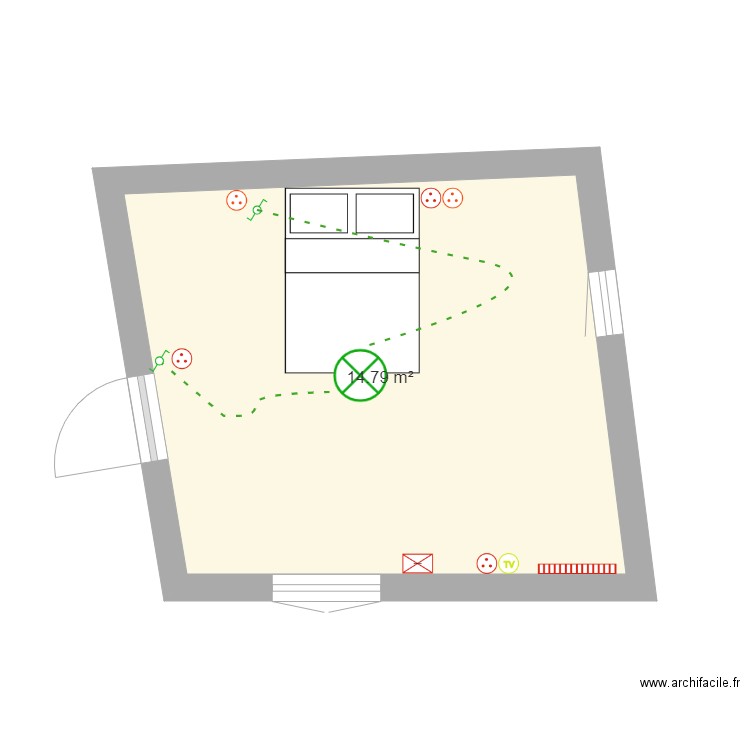 foivard. Plan de 0 pièce et 0 m2