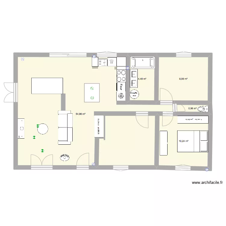 Notre maison d'amour bis. Plan de 