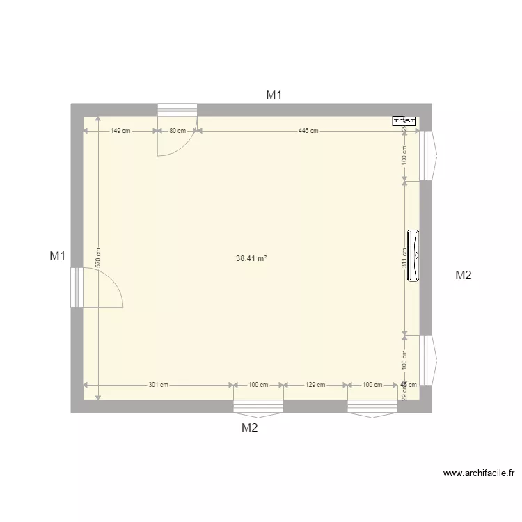Sale de classe CFA BTP Saintes. Plan de Sale de classe CFA BTP Saintes. Plan de