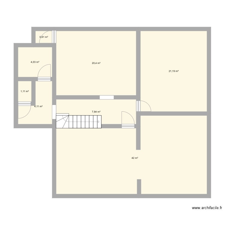 Croquis 1 RDC. Plan de 0 pièce et 0 m2