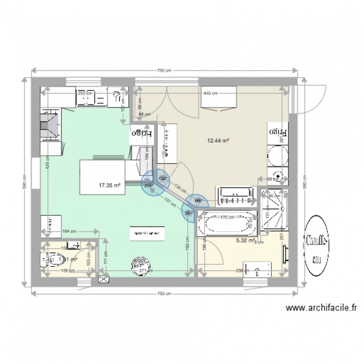 cuisine buanderie 4. Plan de 0 pièce et 0 m2