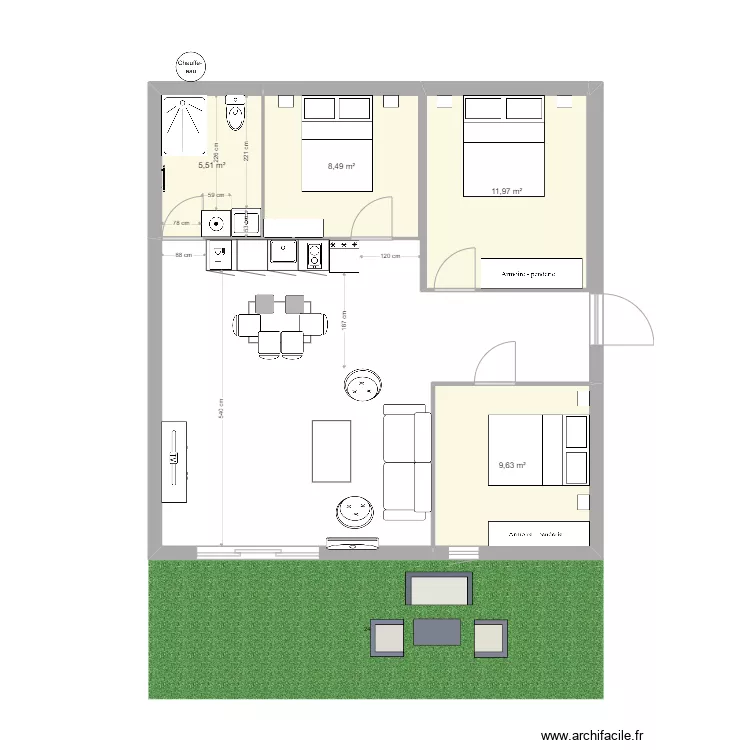 APPART BERRE F4 b. Plan de APPART BERRE F4 b. Plan de