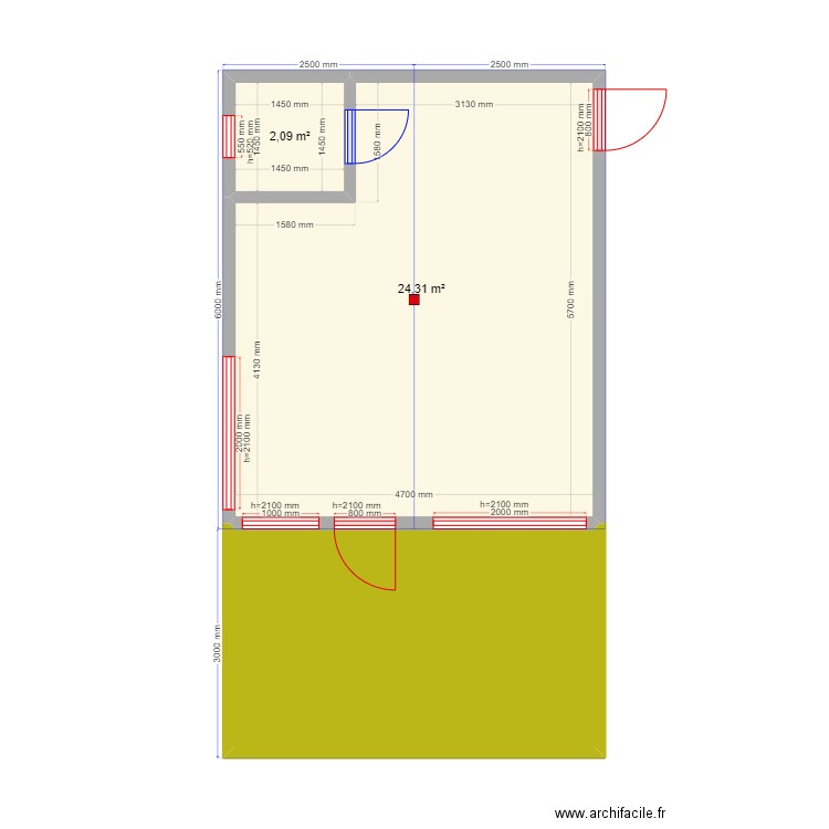 Яна Дабл. Plan de 0 pièce et 0 m2