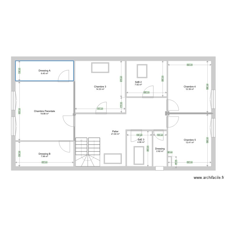 Plan Etage Santeny. Plan de 0 pièce et 0 m2