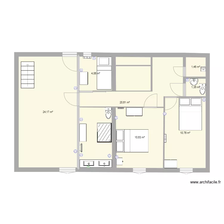 1er etage. Plan de 1er etage. Plan de