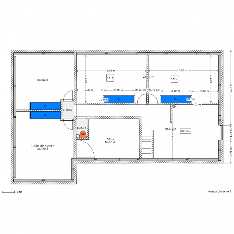 Etage 1. Plan de 0 pièce et 0 m2