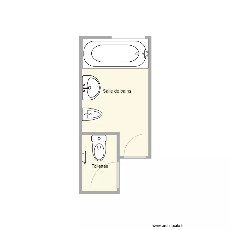 plan avant travaux Le roux. Plan de 