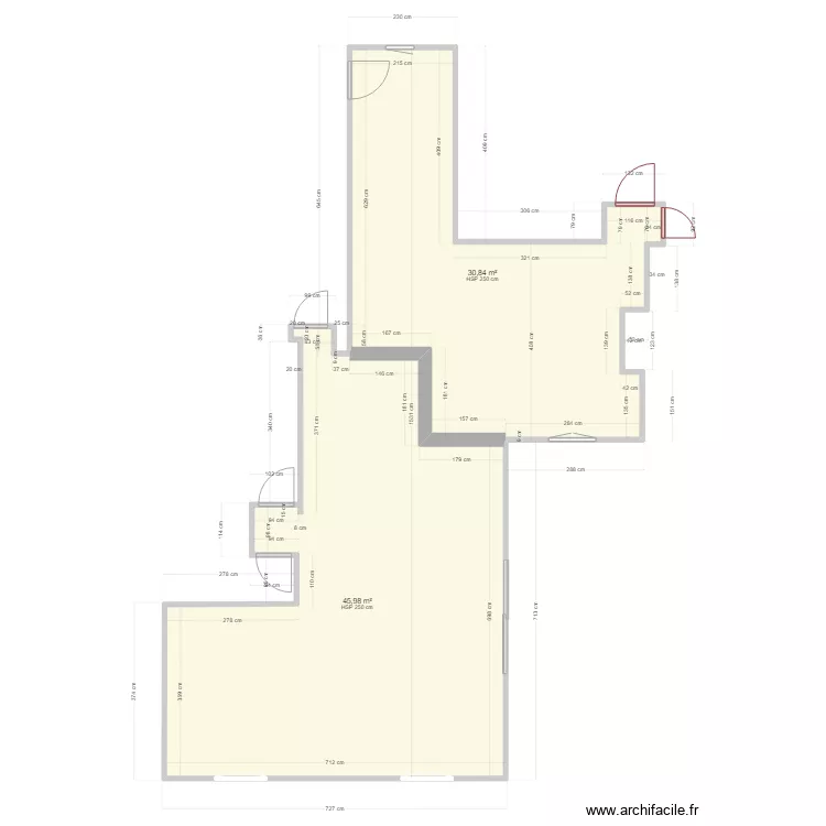 piece de vie Villevieux. Plan de 