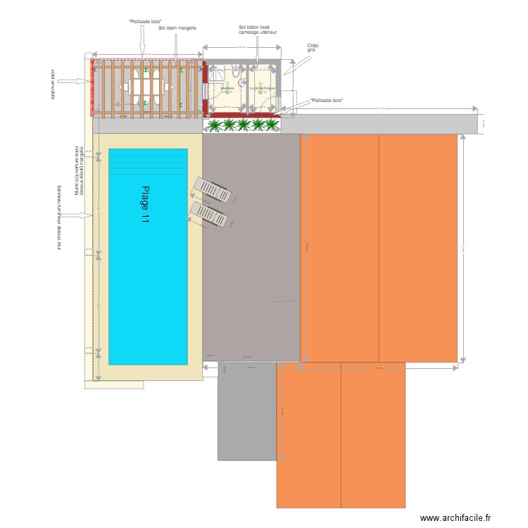 Pool House V2. Plan de 0 pièce et 0 m2