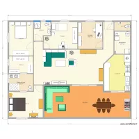 Plan maison plain pied 169m F5 projet 2