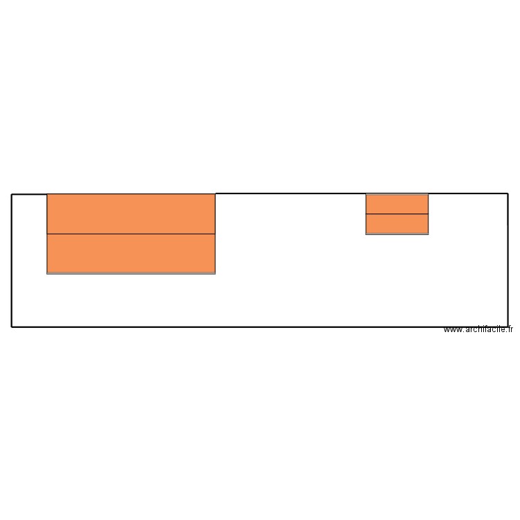 Plan de toiture apres projet. Plan de 0 pièce et 0 m2