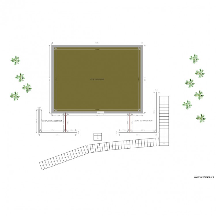 Chalet Dent 70 sous sol. Plan de 0 pièce et 0 m2