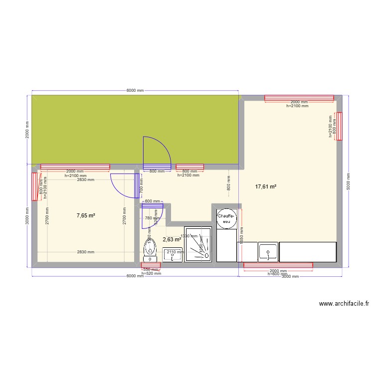 Антон Новопетровское мм. Plan de 4 pièces et 39 m2