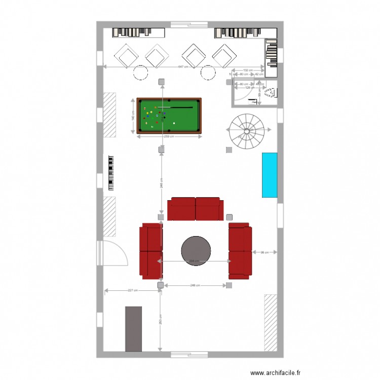 Salon chambre 1er avril 2328. Plan de 0 pièce et 0 m2