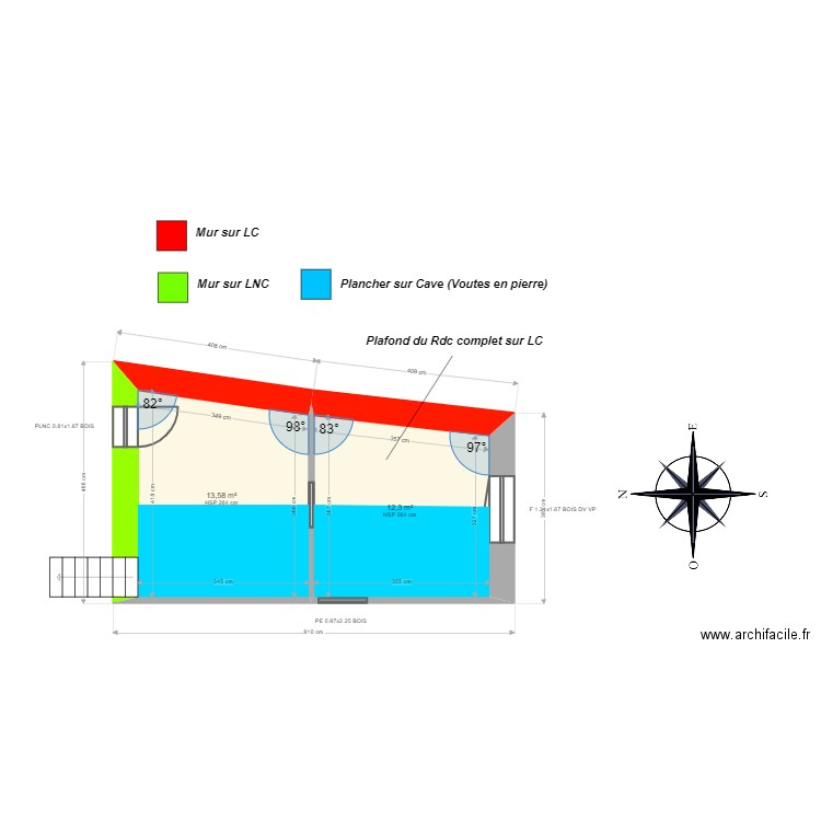 ML23020070. Plan de 6 pièces et 51 m2