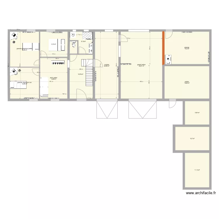 Maison bey rdc modif1. Plan de Maison bey rdc modif1. Plan de