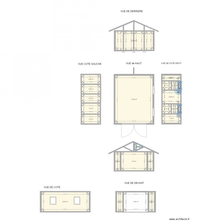 ABRI JARDIN. Plan de 0 pièce et 0 m2