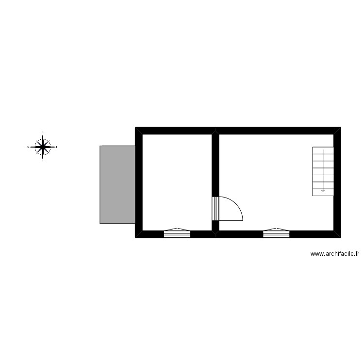 426 CHANCE. Plan de 7 pièces et 76 m2