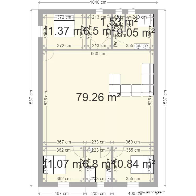 maison 1. Plan de 