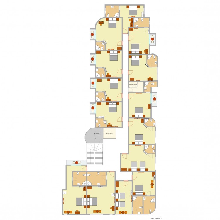 deuxieme etage mirador. Plan de 0 pièce et 0 m2