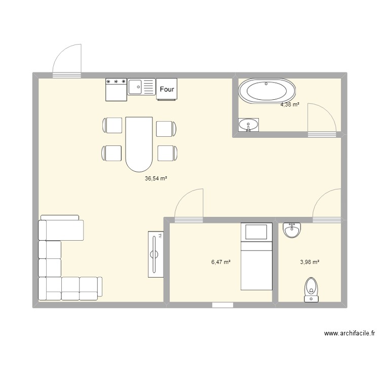 plan de maison espagnol. Plan de 0 pièce et 0 m2