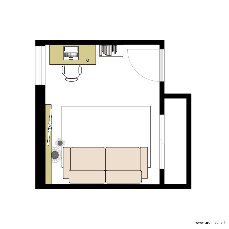 MC Lebel bureau2. Plan de 0 pièce et 0 m2