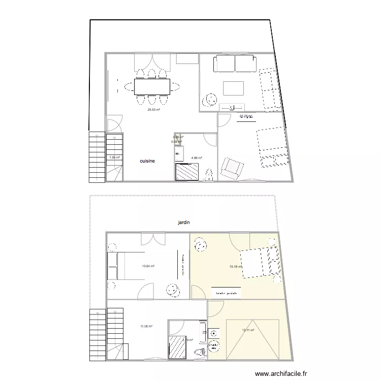 A Deriva  Emilie . Plan de 