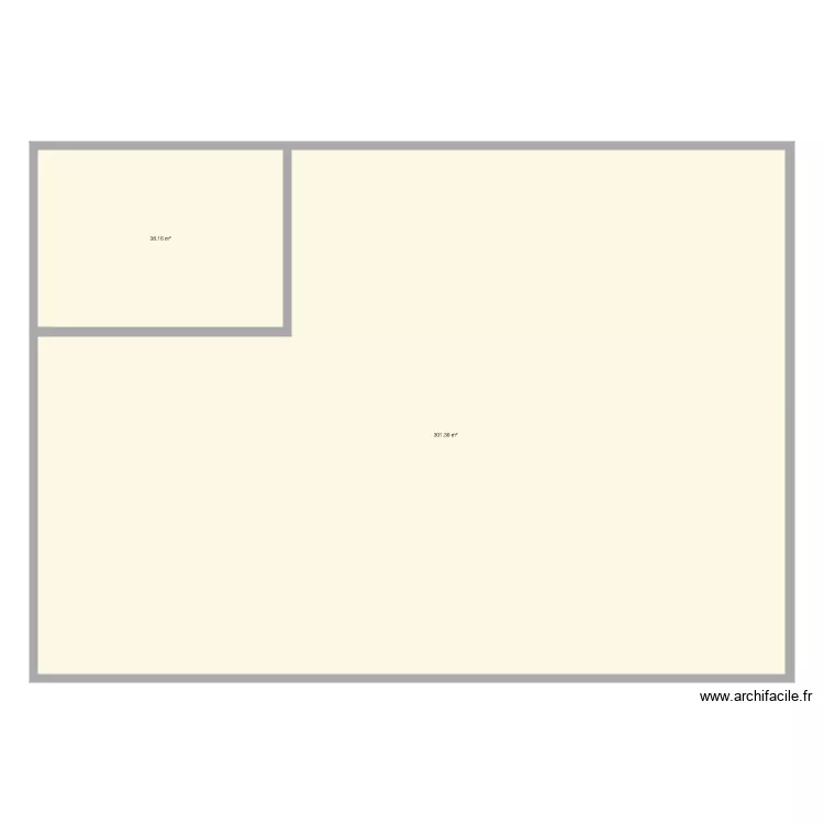 Premi&egrave;re maison. Plan de 