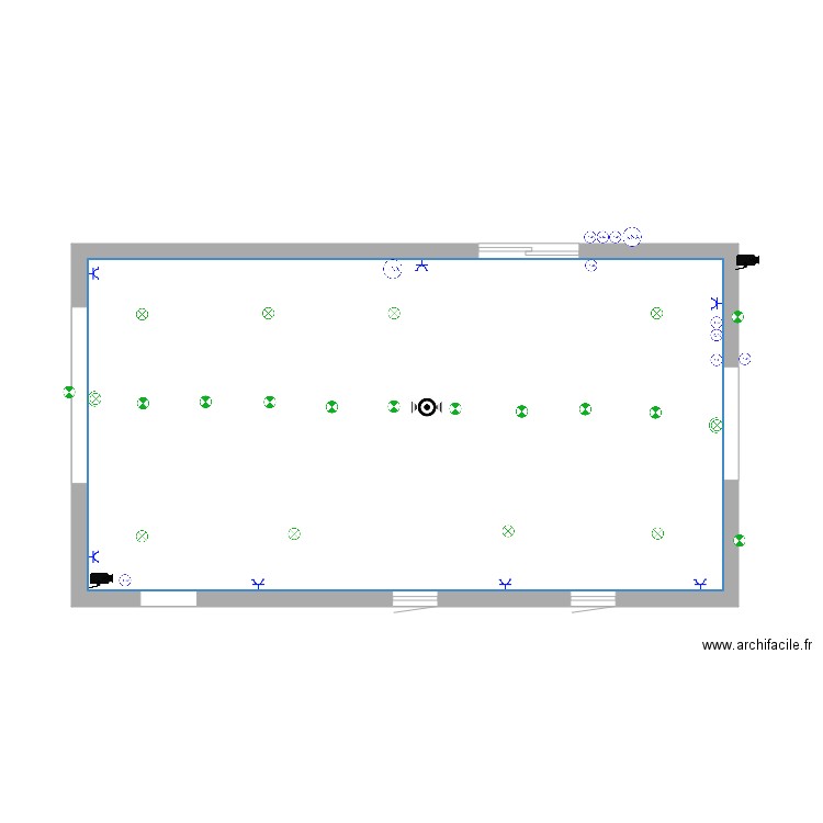 Patio. Plan de 0 pièce et 0 m2