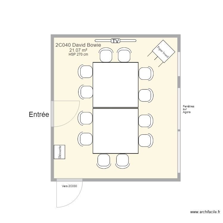 2C040 David Bowie FS. Plan de 0 pièce et 0 m2