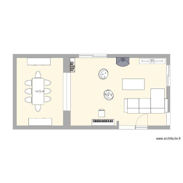 salon 2. Plan de 0 pièce et 0 m2