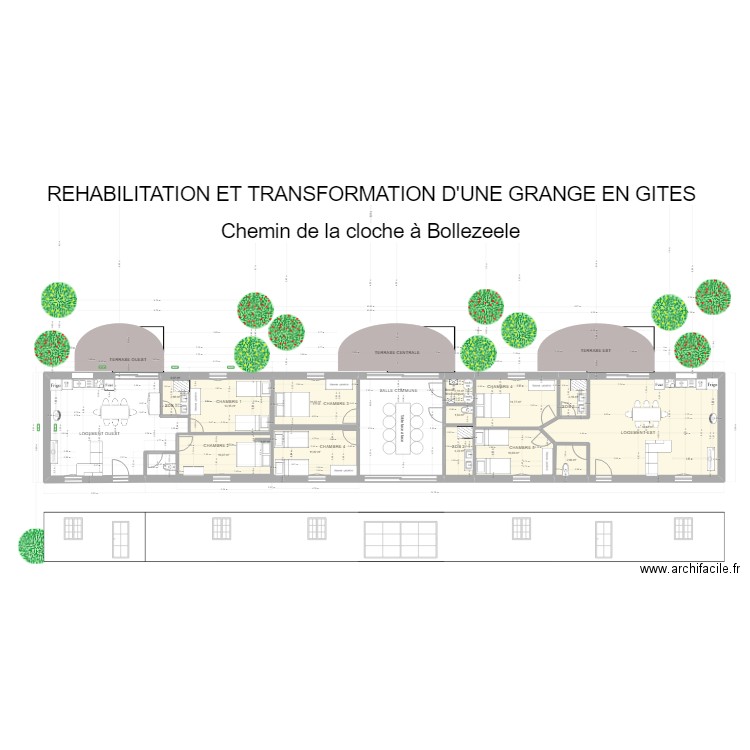 grange bollezeele. Plan de 0 pièce et 0 m2