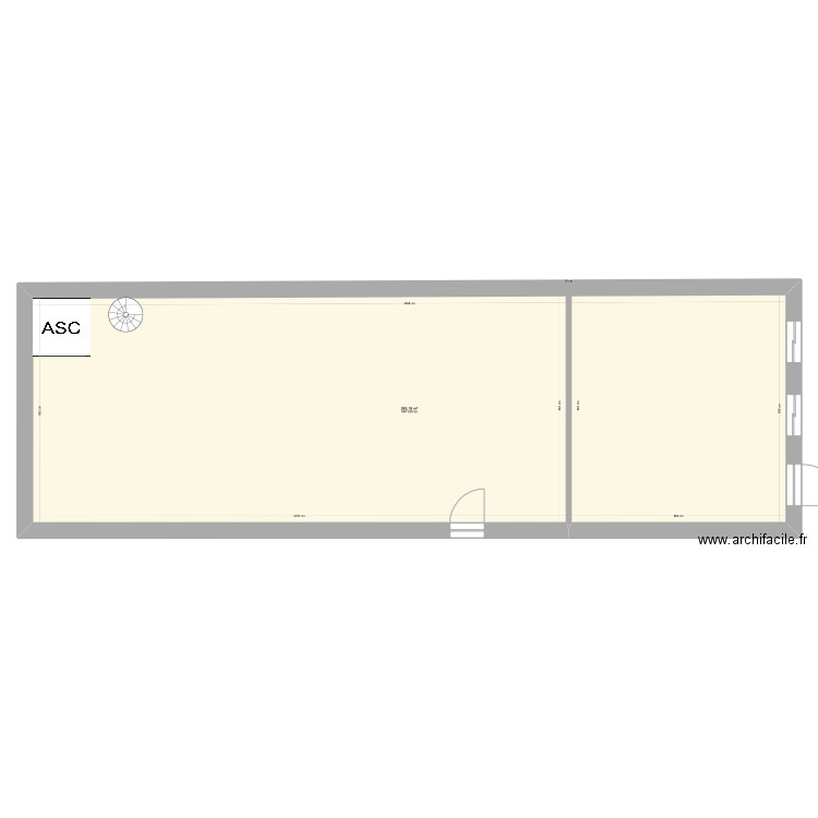 jed yard rdc. Plan de 0 pièce et 0 m2