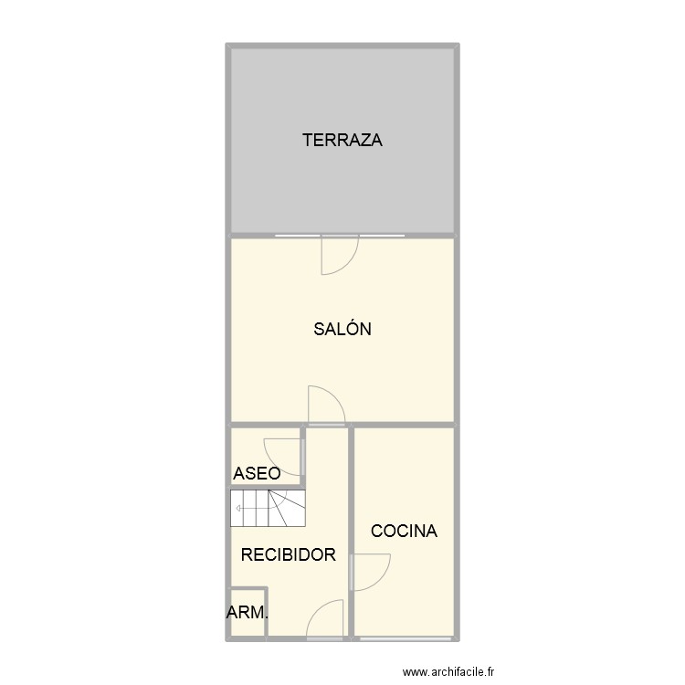 PLANTA BAJA DUPLEX . Plan de 6 pièces et 61 m2